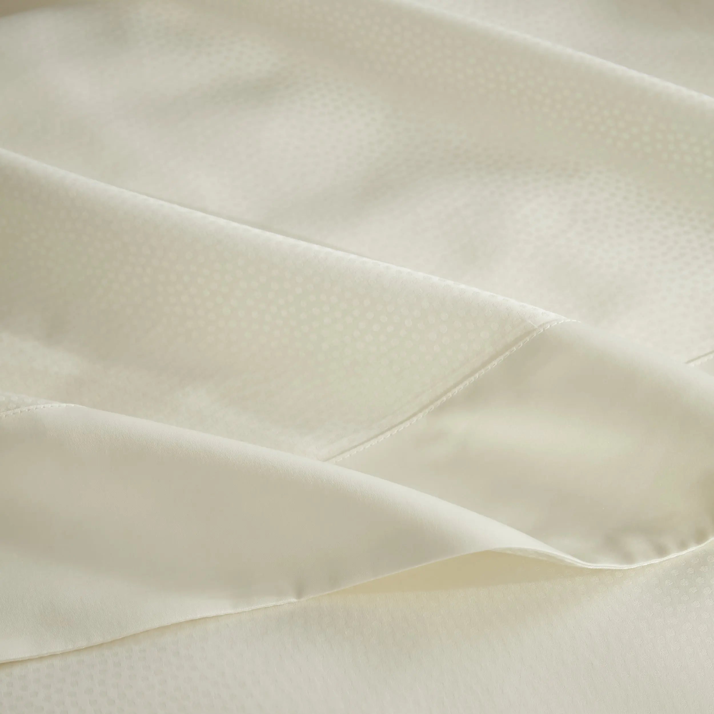 Drap plat satin de coton jacquard Elite