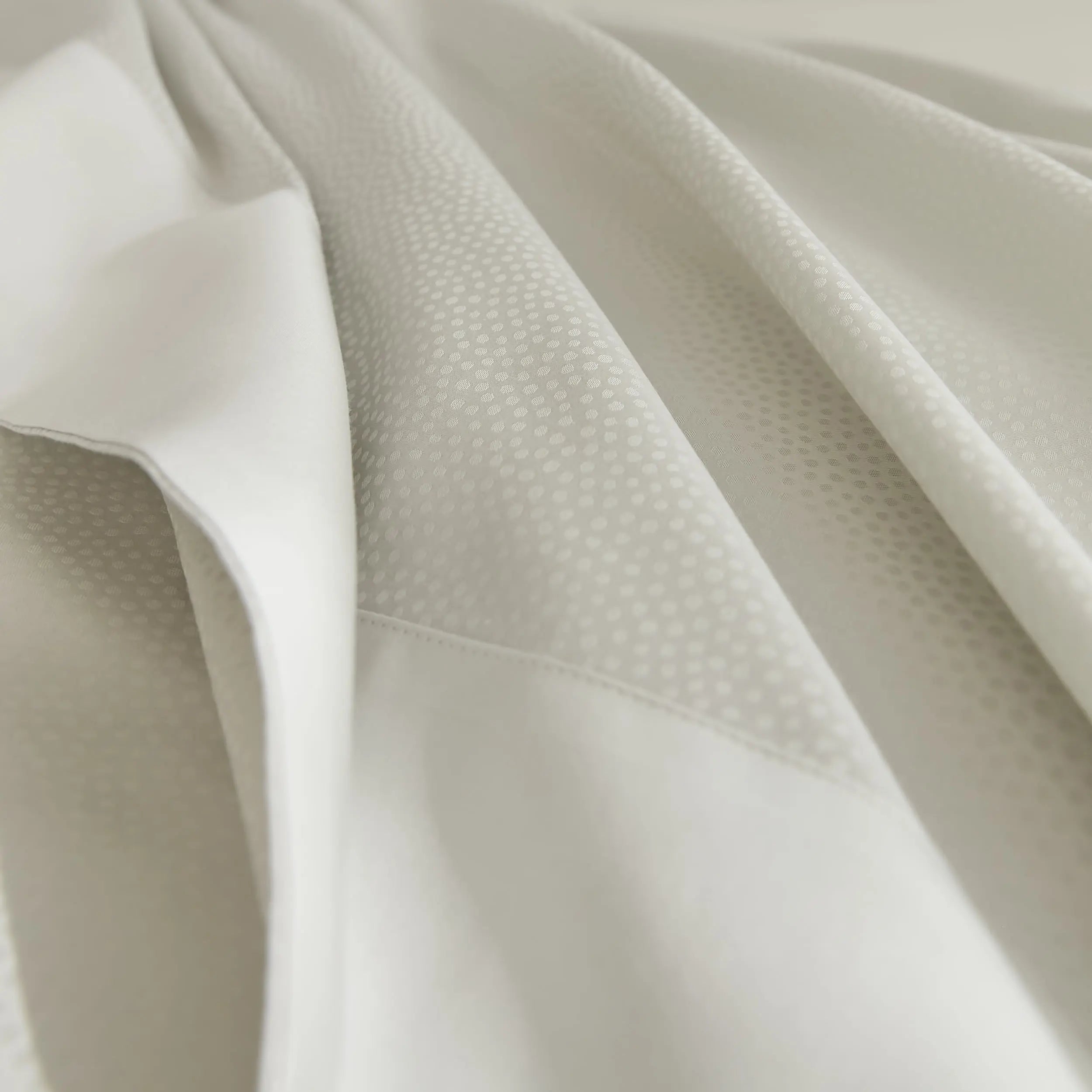 Drap plat satin de coton jacquard Elite