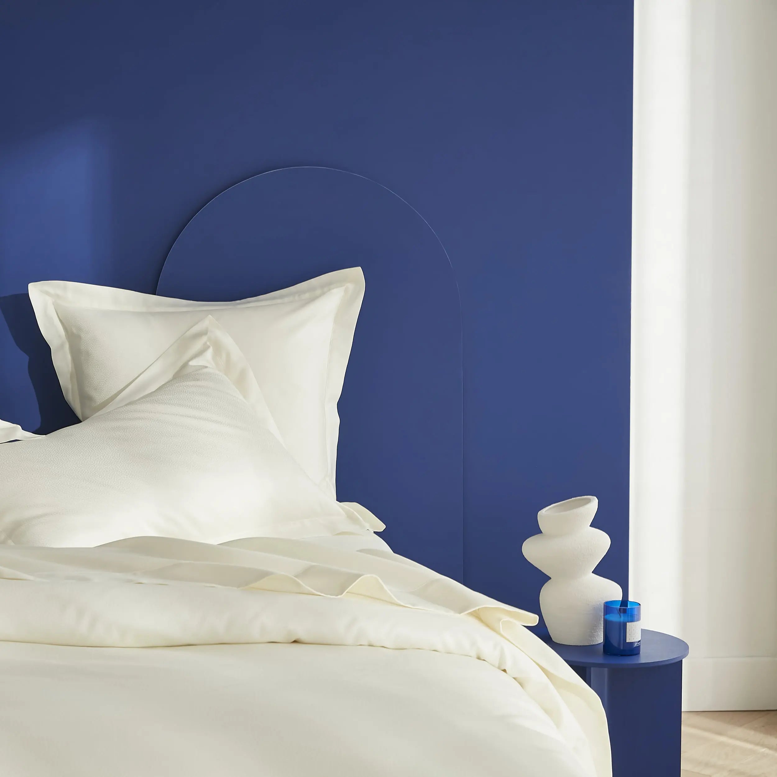 Housse de couette satin de coton jacquard Elite