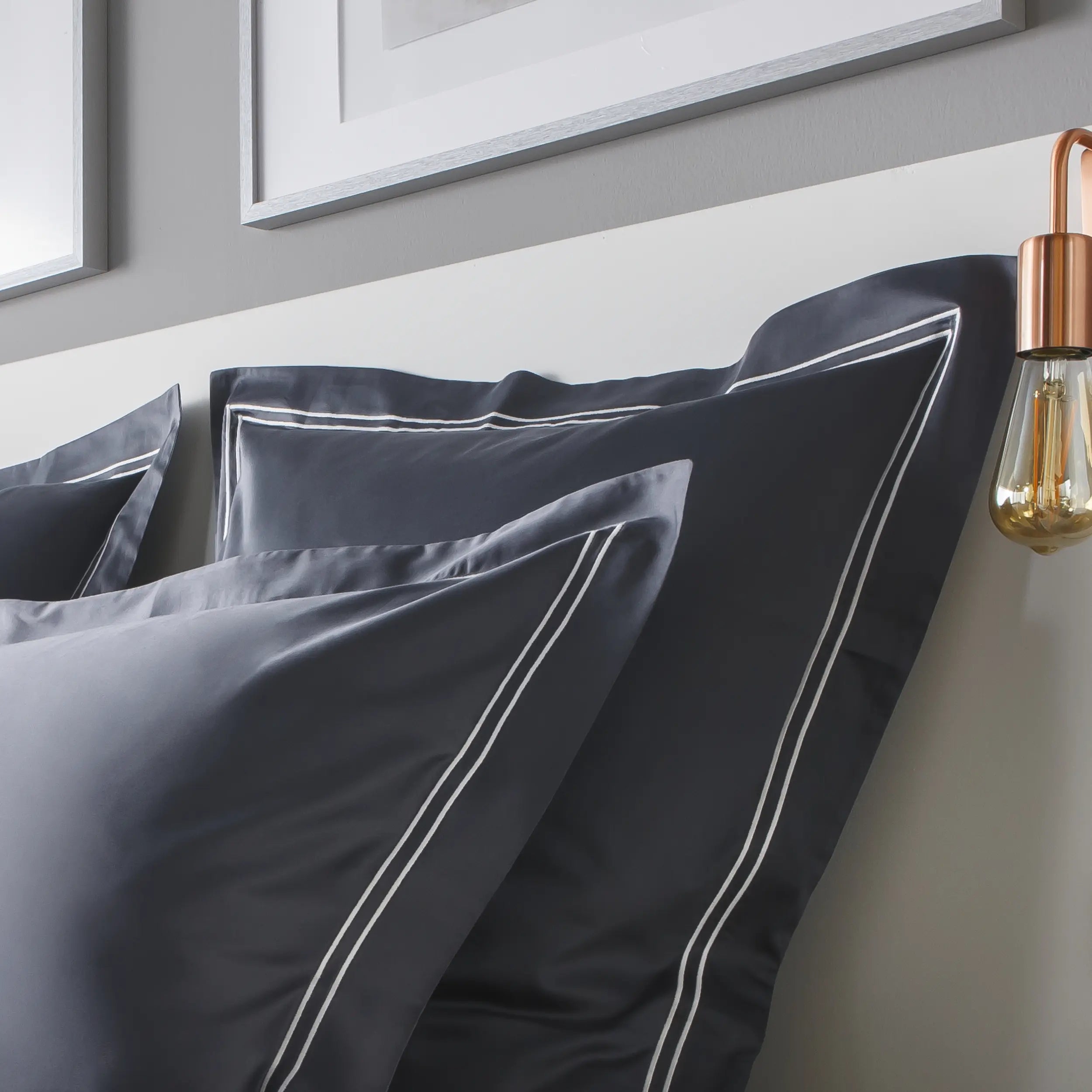 Taies d'oreiller satin de coton Divine