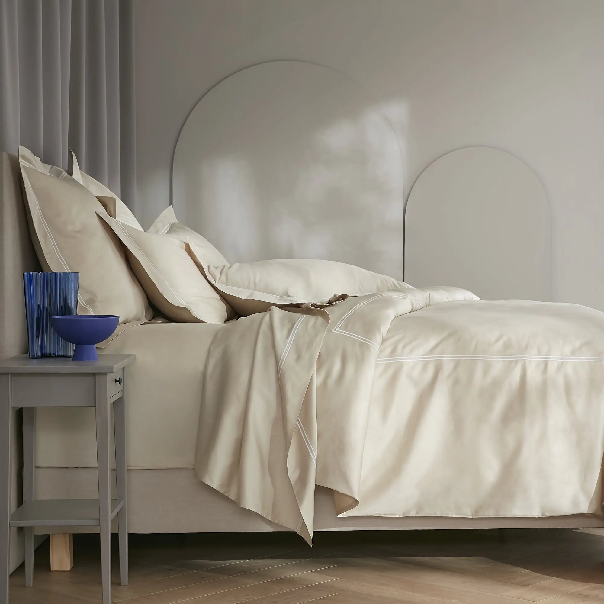 Drap plat satin de coton Divine
