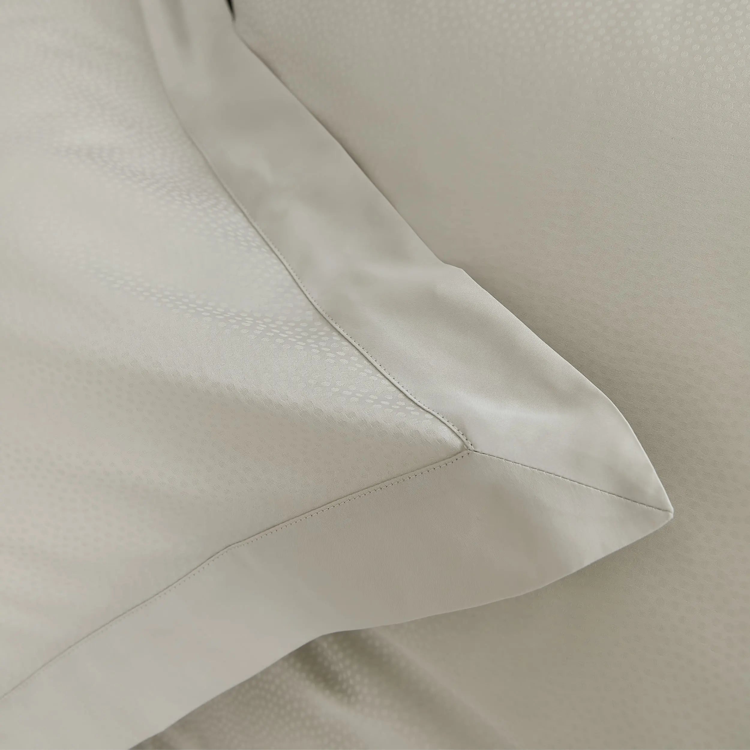 Taies d'oreiller satin de coton jacquard Elite