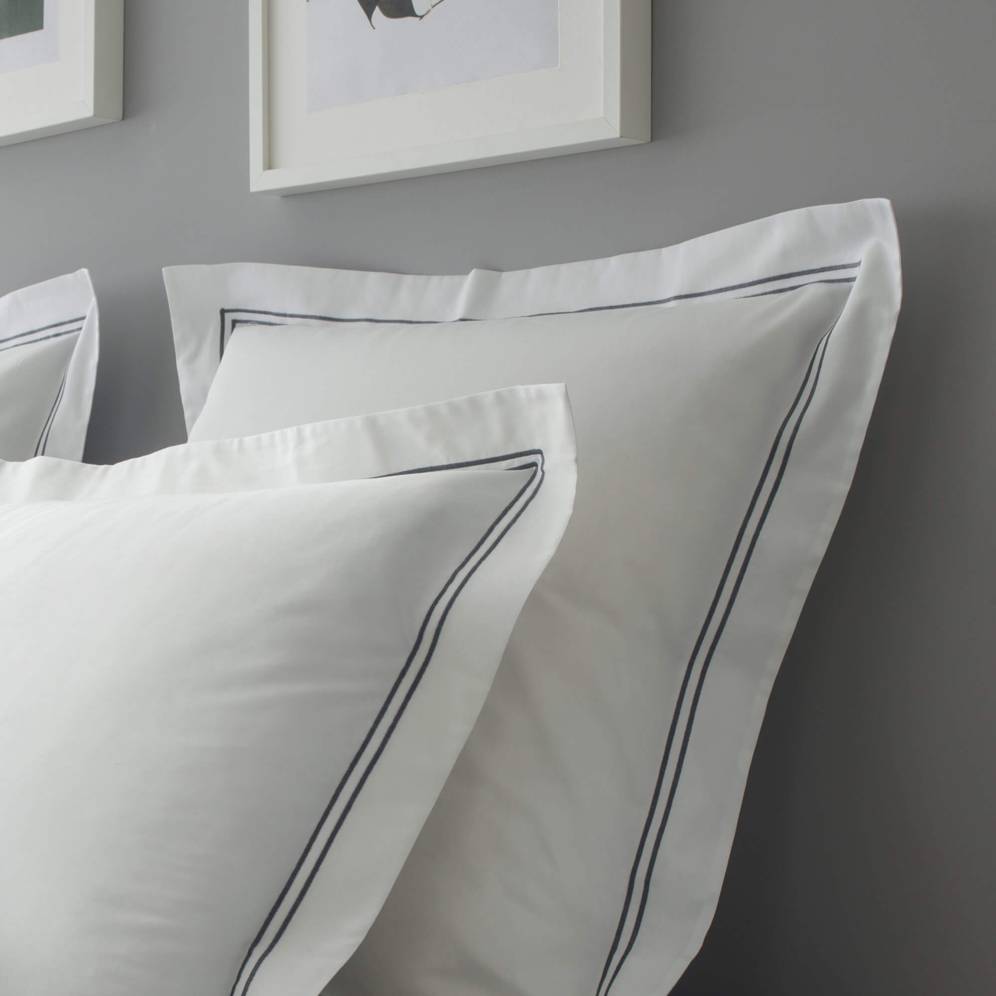 Taies d'oreiller satin de coton Signature