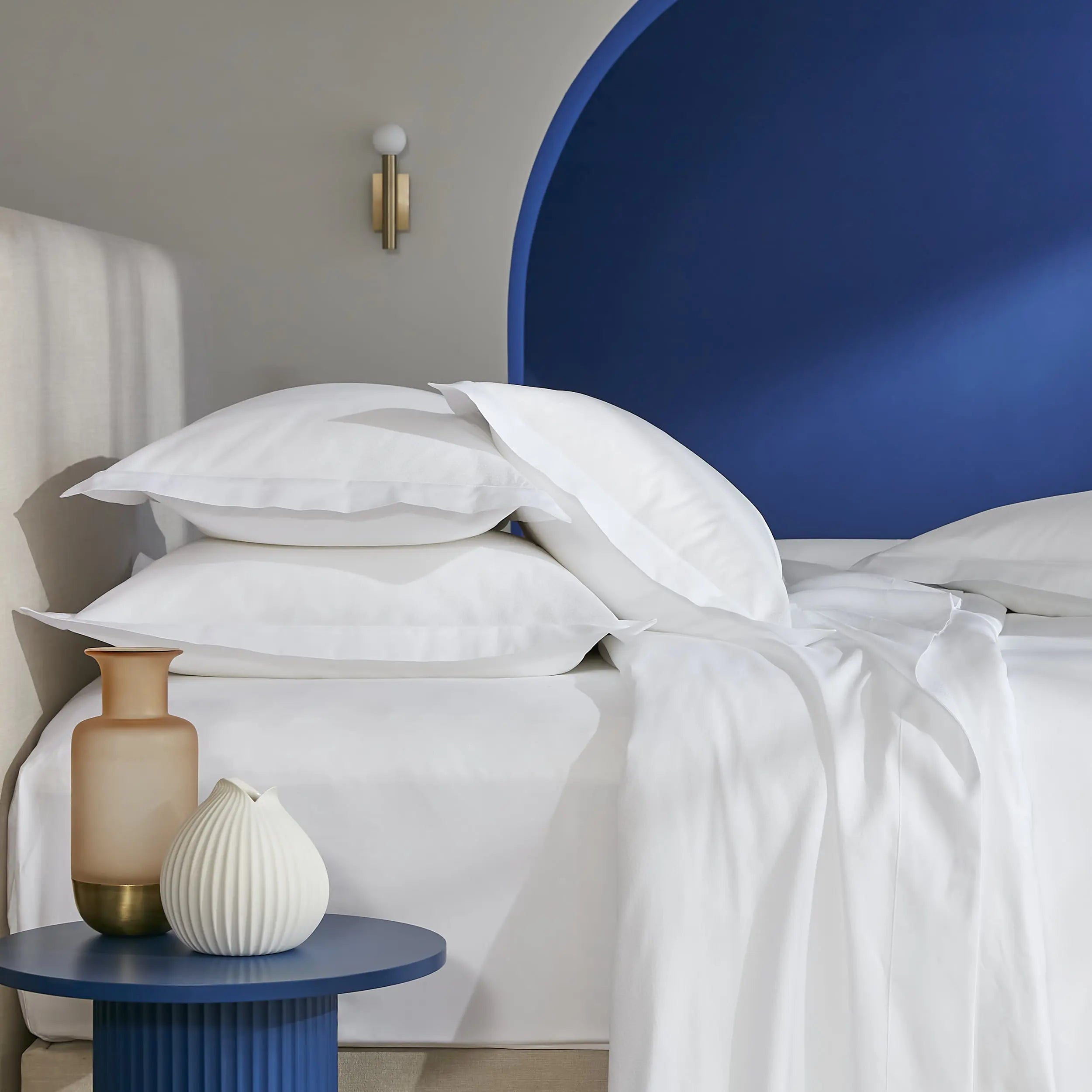 Drap plat satin de coton jacquard Elite