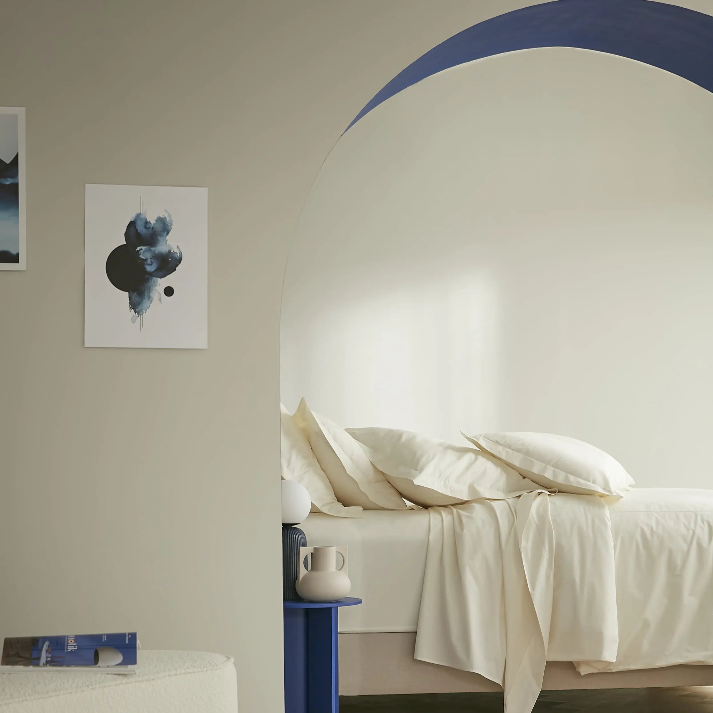 Drap plat Prestige - percale de coton Peau d'Ange