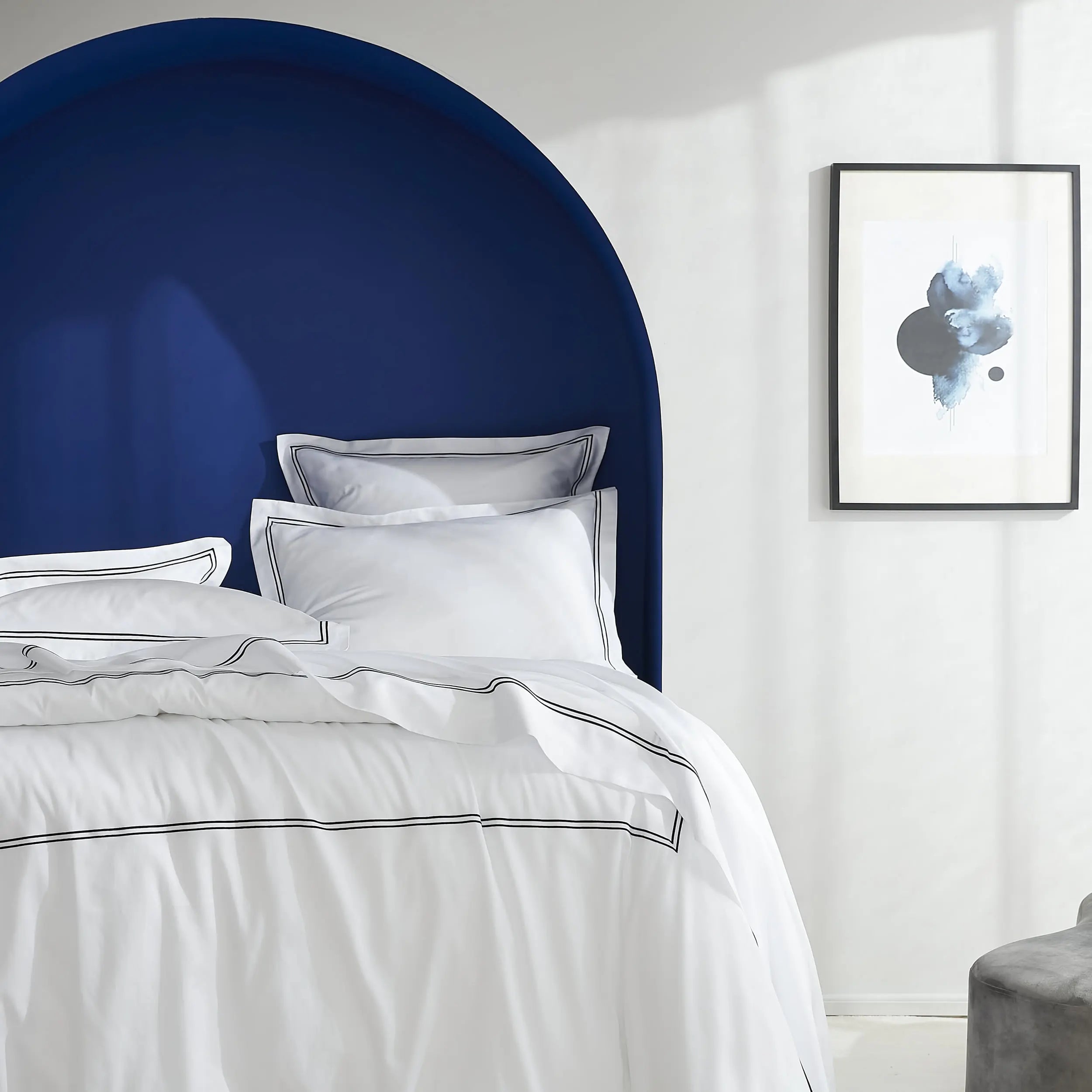 Drap plat satin de coton Signature