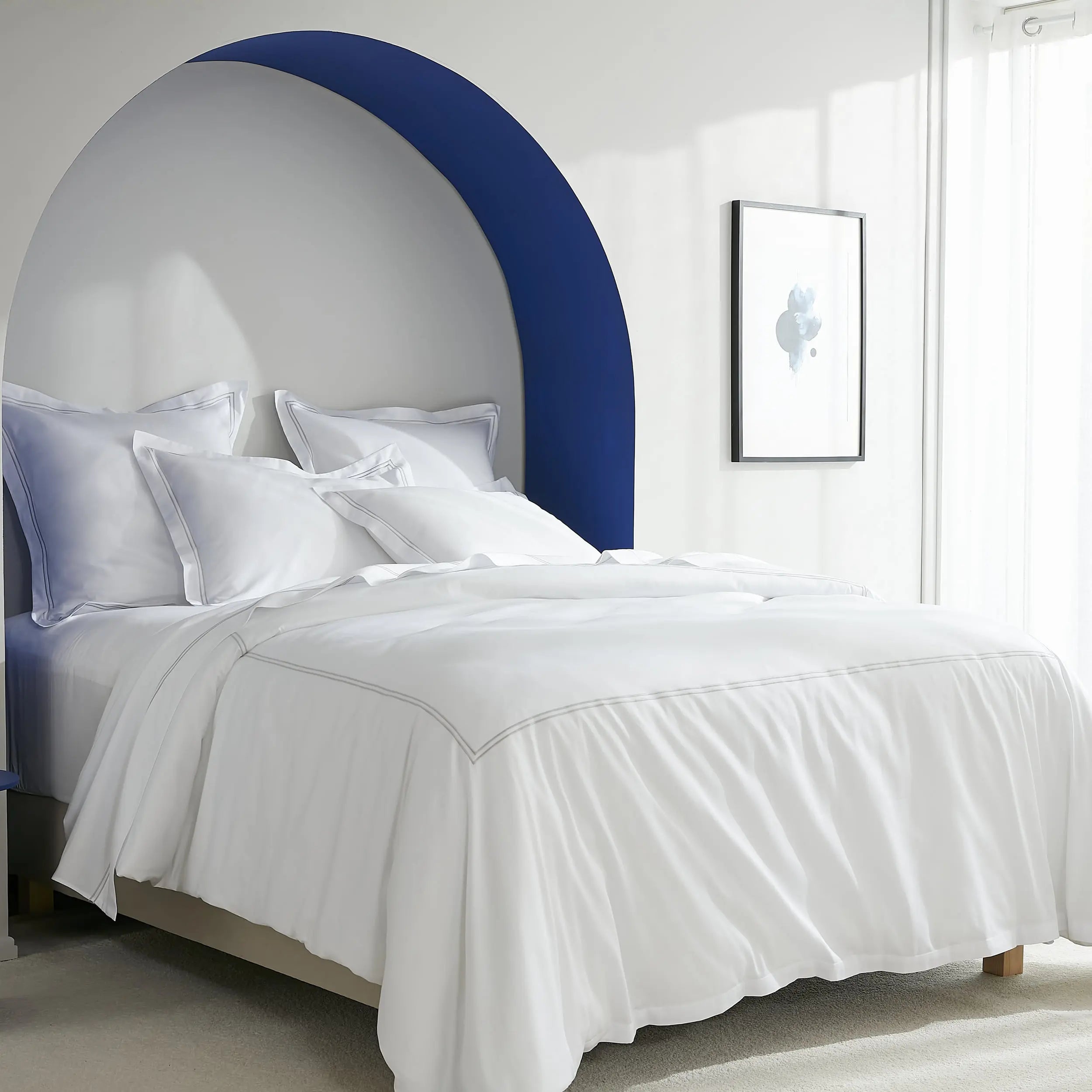 Drap plat satin de coton Signature