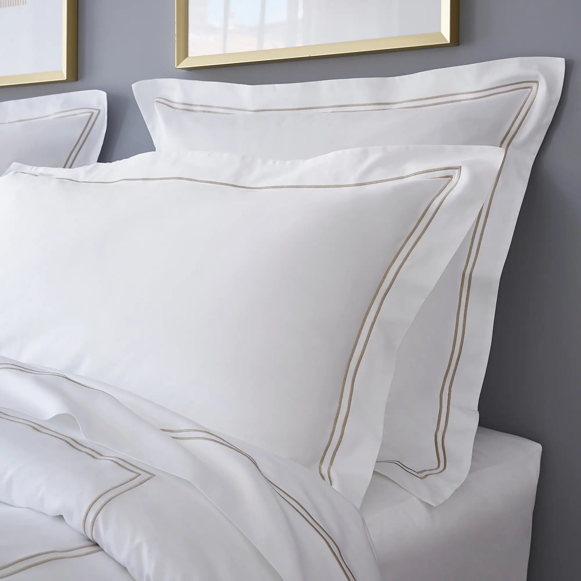 Taies d'oreiller Signature - satin de coton