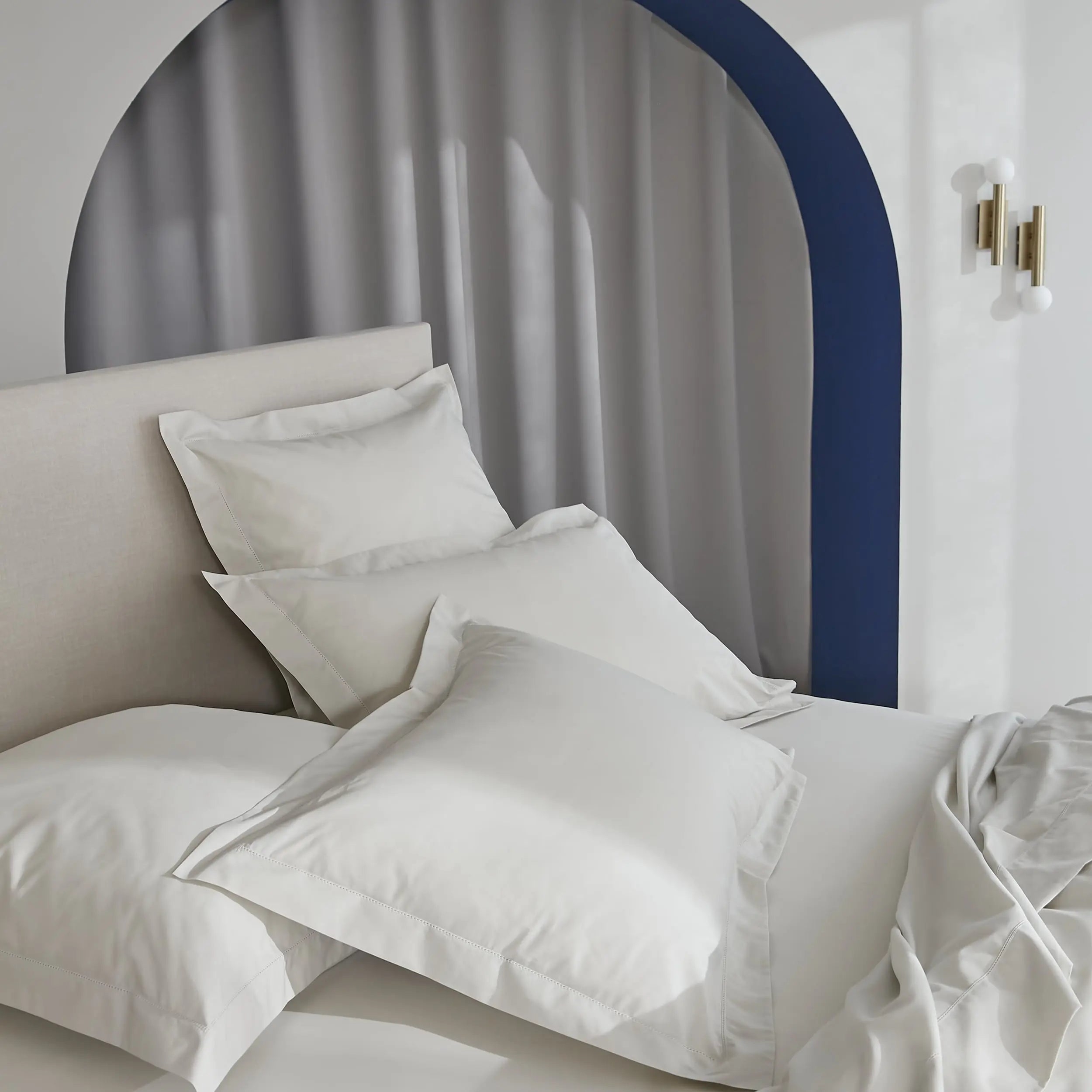 Taies d'oreiller Prestige - percale de coton Peau d'Ange