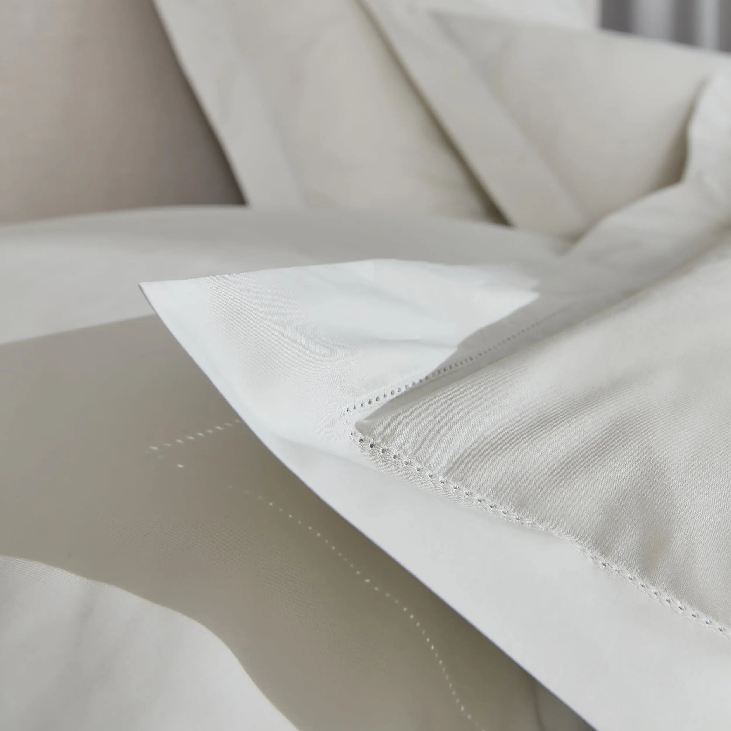 Taies d'oreiller Prestige - percale de coton Peau d'Ange