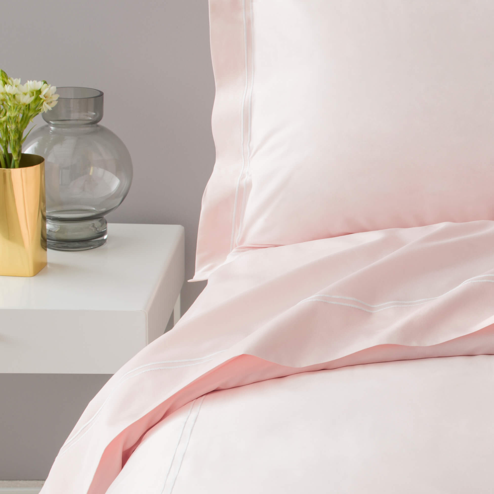 Drap plat Divine - satin de coton