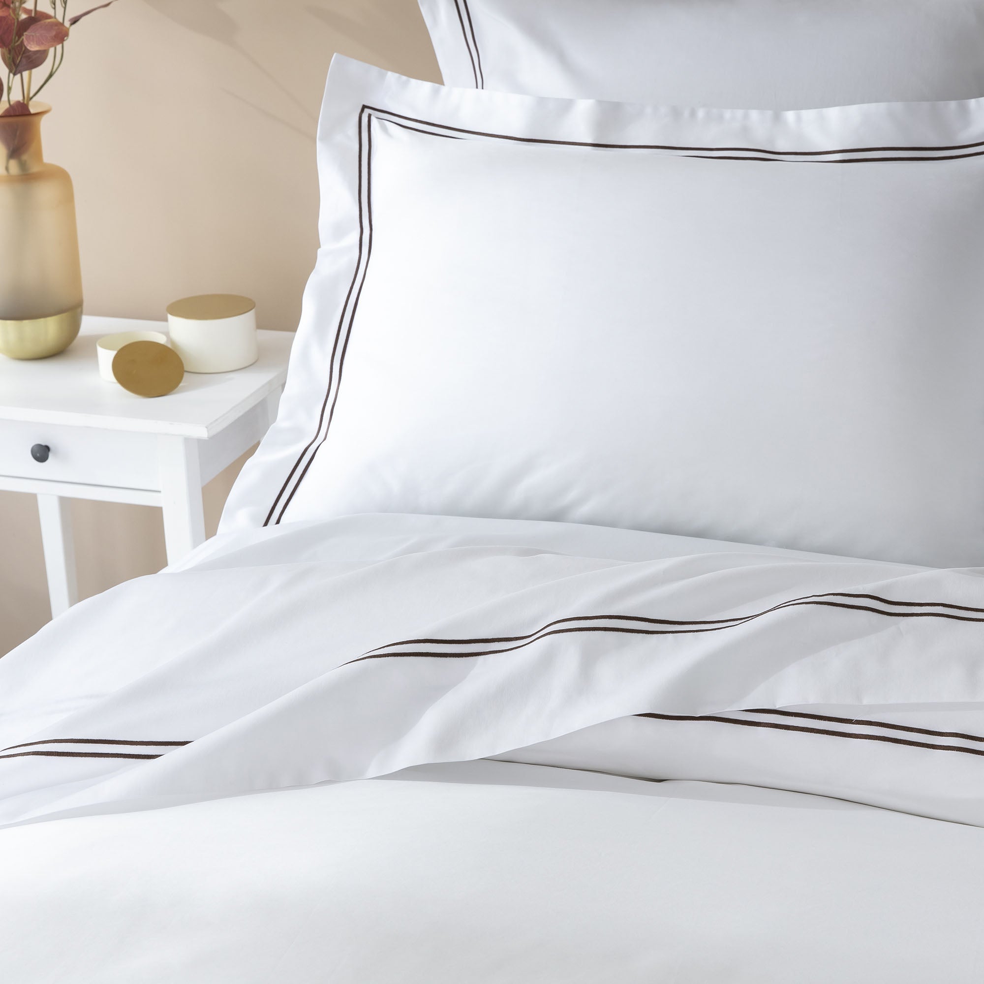 Drap plat Signature - satin de coton