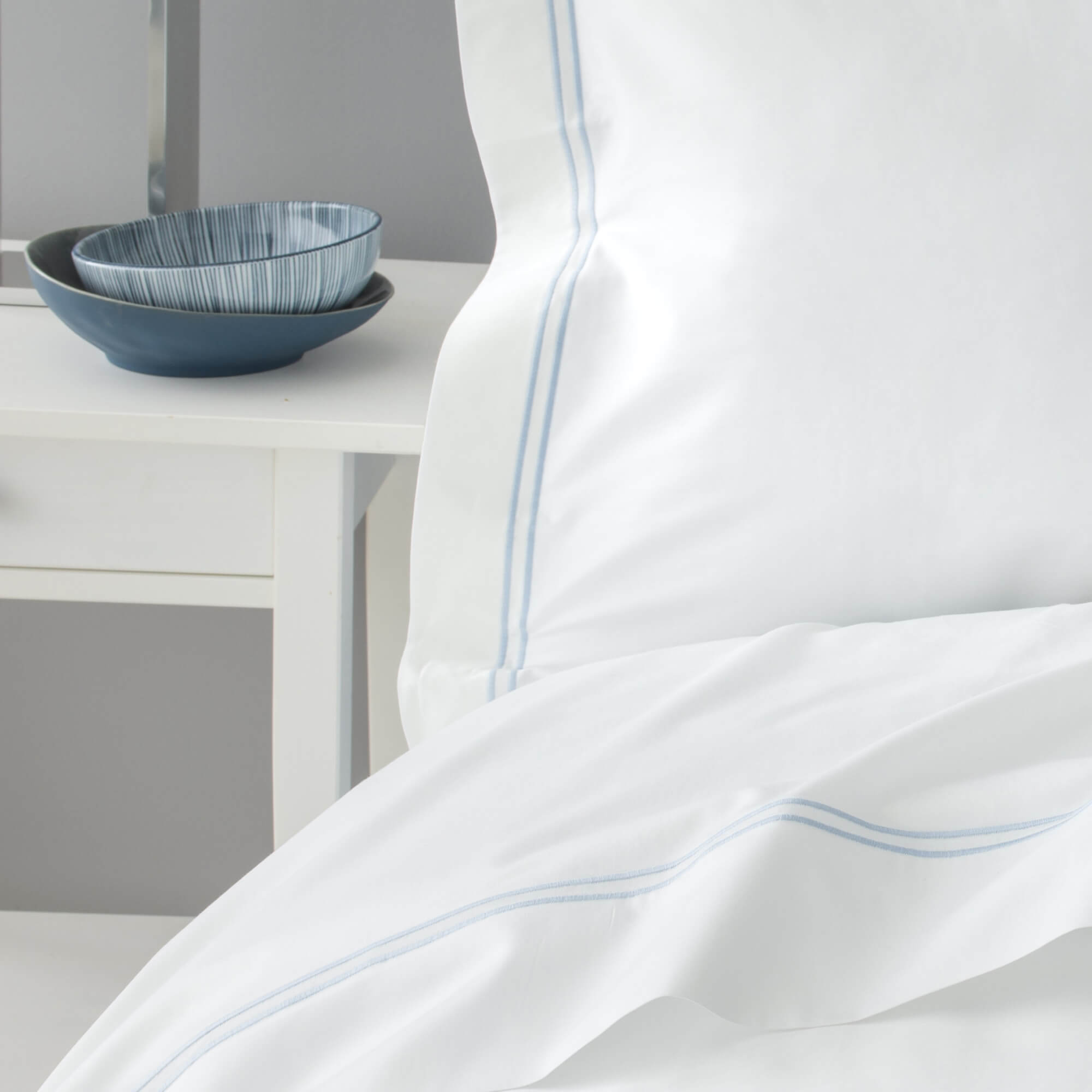 Drap plat Signature - satin de coton