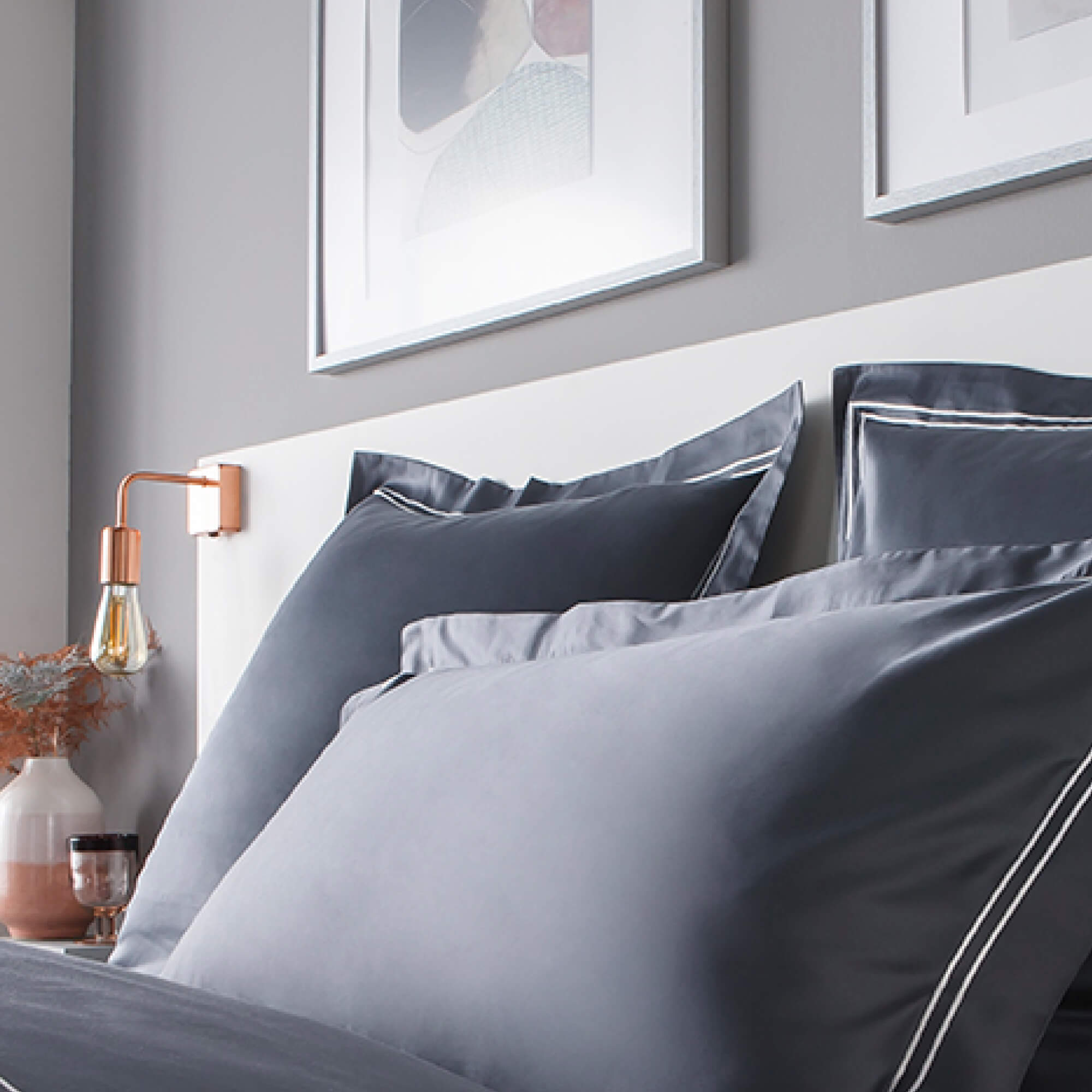 Taies d'Oreiller Satin de Coton Divine